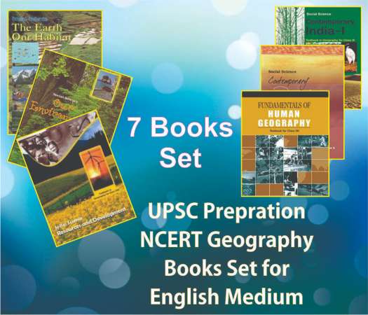 UPSC Prepration NCERT Geography Books Set Class VI to XII (ENGLISH Medium) for UPSC Exam (Prelims, Mains), IAS, Civil Services, IFS, IES and other exams